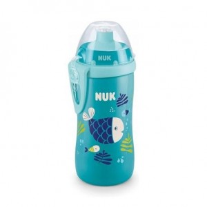 NUK  Junior Cup - Byter färg, Dricksflaska, Blå, 18+m