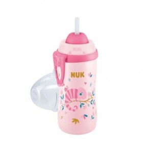 NUK  Junior Flexi Cup, Dricksflaska, Pink, 12+m