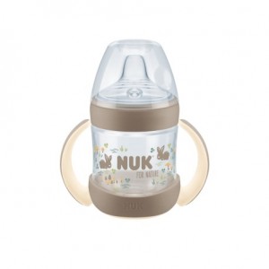 NUK For Nature, Drickflaska Med Pip, Cream