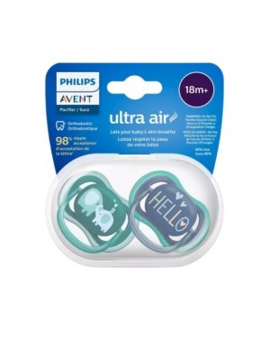 PHILIPS AVENT Ultra Air, Storlek 3 (18+ mån.), Symmetrisk - Silikon