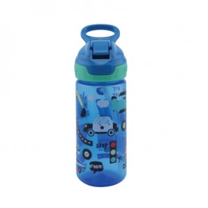 Nüby, No-spill flaska med sugrör,  Blue