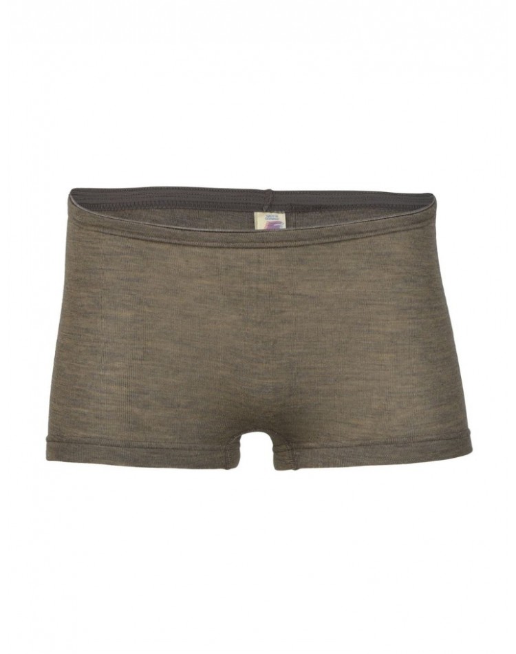 Dam boxershorts i merinoull, Walnut