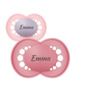 MAM Original,  Storlek 2 (6-16mån), Symetrisk - Silikon, Namnnappar