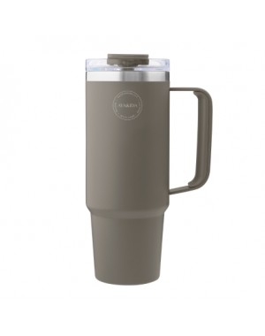 AYA&IDA, Thermo mugg med sugrör, To-go-mugg, 885 ml, Driftwood