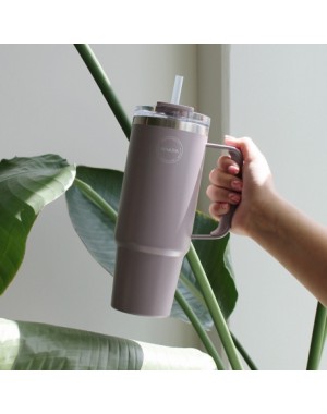 AYA&IDA, Thermo mugg med sugrör, To-go-mugg, 885 ml, Lavender