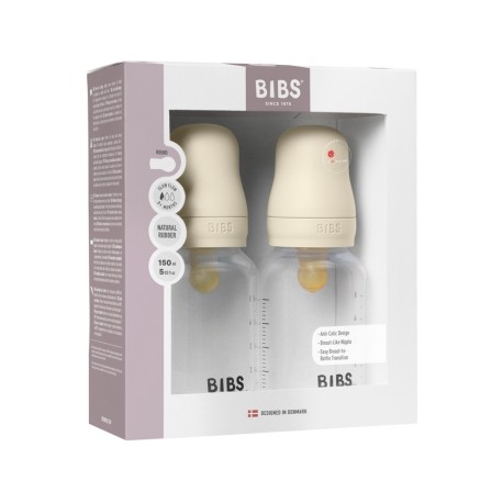 BIBS Flasksats - Komplett set med 2 flaskor, 150 ml