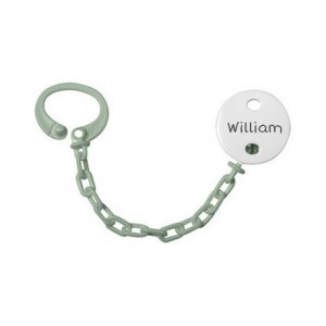 Personalised dummy clip, Round, Several colours available