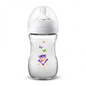 Philips Avent, Natural baby bottle, Hippo, Age 1m+