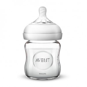 Philips Avent, Natural glass baby bottle, Clear, Age 0m+