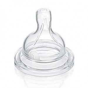Philips Avent,  Anti-colic teat 2 pack, Clear, Age 0m+