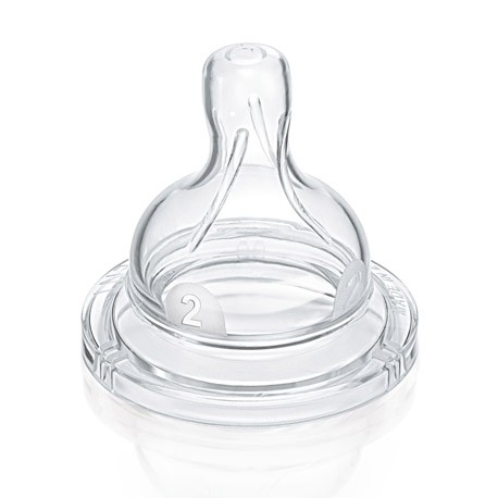 Philips Avent,  Anti-colic teat 2 pack, Clear, Age 1m+