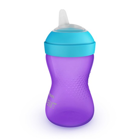 Philips Avent, Sippy cup with bite-proof spout,  Purple/blue, Age 9m+