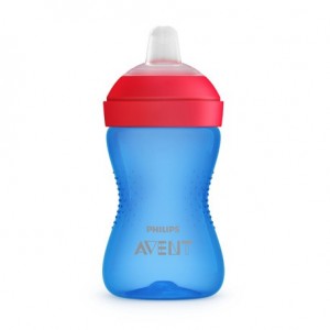 Philips Avent, Sippy cup with bite-proof spout,  Blue/red, Age 9m+