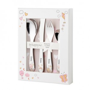 pijp kunstmest opmerking Byhappyme children's cutlery set | 4 pieces | Free engraving | Buy here!