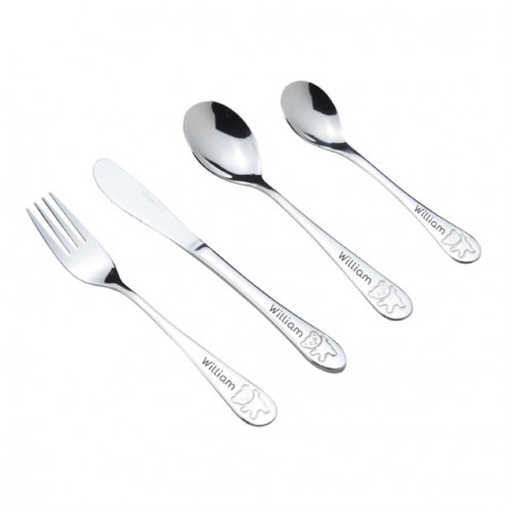 Personalised cutlery, Teddy bear