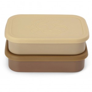 Konges Sløjd, Lunchbox, 2-pack, Yellow / Vanilla