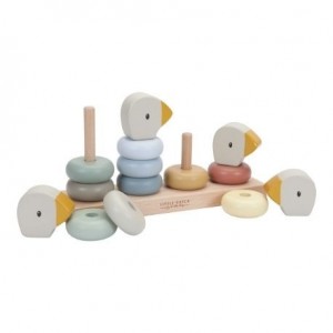 LITTLE DUTCH,  Wooden stacking toy, Little Goose, Various colours