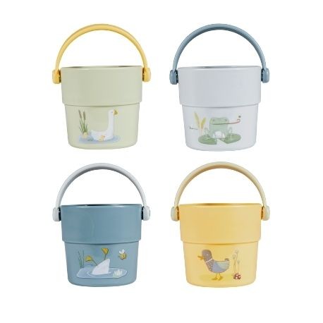 LITTLE DUTCH, Bath buckets with motifs,  Little Goose, Various colours
