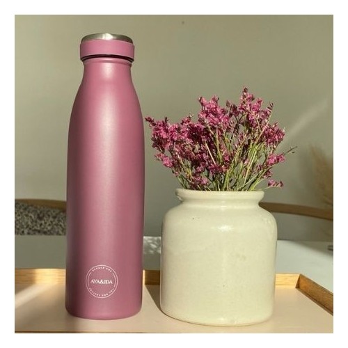 Aya&Ida, Drinking Bottle 500 ml, Water Bottle in stainless steel, Food  grade approved, 10 colours