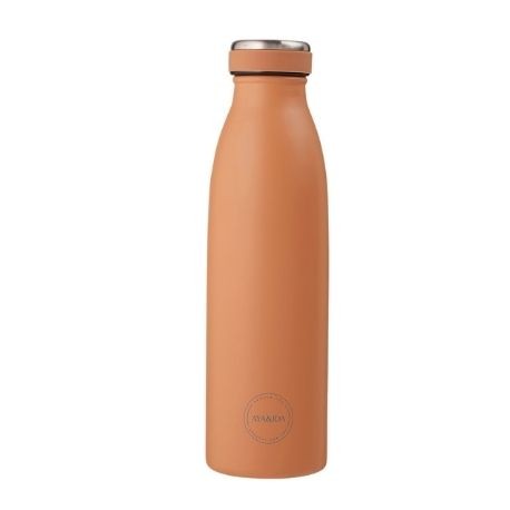 Aya&Ida,  Drinking Bottle, Water Bottle with lid, 500 ml, Organic Peach