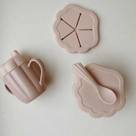 Konges Sløjd, Clam Set, 3-piece dinner set, Strawberry Ice, Available in several versions