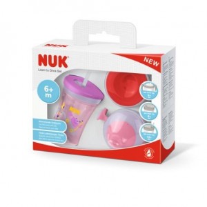 NUK  Learn-to-drink cup, Light purple, 6+m