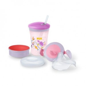 NUK  Learn-to-drink cup, Light purple, 6+m