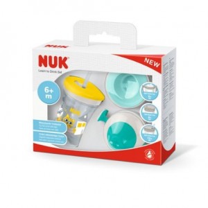 NUK  Learn-to-drink cup, Yellow , 6+m
