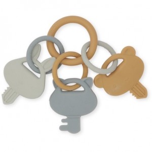 Konges Sløjd,  KI keys, Rangle - activity toy, Quarry Blue