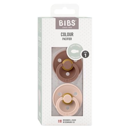 BIBS Colour 2-pack,  Size 1 (0-6 m), Symmetrical - Latex