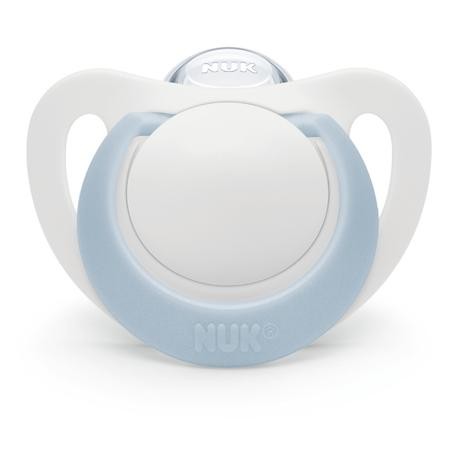 NUK Star,  Size 0 ( 0-2 months), Anatomical - Silicone, Pacifier with name