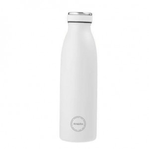 Aya&Ida,  Drinking Bottle, Water Bottle with lid, 500 ml, Winter White