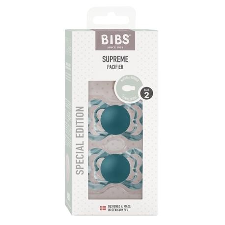 BIBS Supreme Tie Dye - 2 pack,  Size 2 (6+m), Symmetrical - Latex