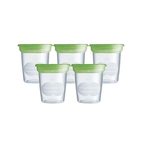 MAM, 5 Milk Storage Solutions, Storage cups, Transparent