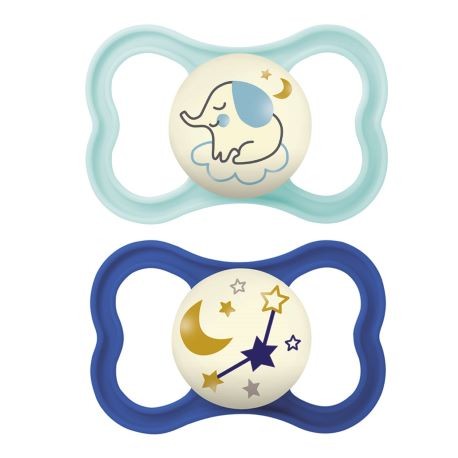 MAM Air Night 2 pack, Size 3 (16-36 months), Symmetric/Silicone