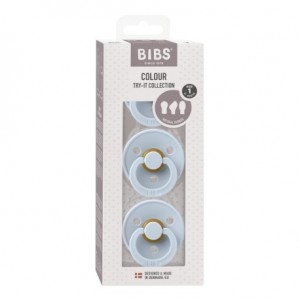 BIBS Try-It Colour - 3 Pack, Size 1 (0-6 months.)