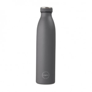Aya&Ida,  Drinking Bottle, Water Bottle with lid, 750 ml, Dark Grey