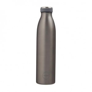 Aya&Ida,  Drinking Bottle, Water Bottle with lid, 750 ml, Cool Grey