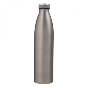 Aya&Ida,  Drinking Bottle, Water Bottle with lid, 1000 ml, Cool Grey