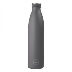 Aya&Ida,  Drinking Bottle, Water Bottle with lid, 1000 ml, Dark Grey