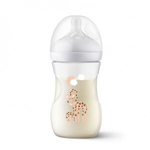 Philips Avent, Baby bottle with cute illustration, 1+ month, 260 ml.