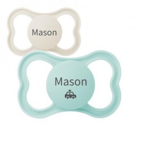MAM Air,  Size 2 (6-16m)), Symmetrical - Silicone, Personalised dummies