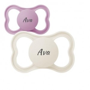 MAM Air,  Size 3 (16-36m), Symmetrical - Silicone, Personalised dummies