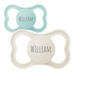 MAM Air,  Size 3 (16-36m), Symmetrical - Silicone, Personalised dummies