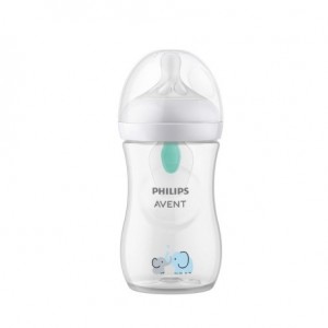 Philips Avent, Natural Response AFV baby bottle elephant, 260 ml, Age 1m+