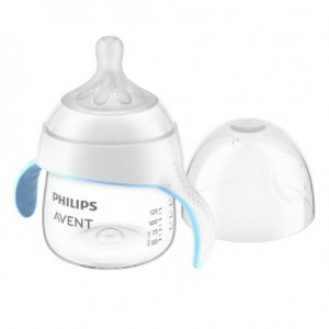 Philips Avent, Natural Response practice cup and baby bottle, Age 6m+