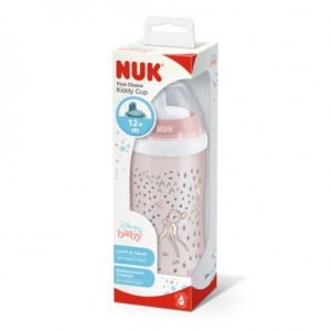 NUK Kiddy Cup, Drinking bottle, Bambi, 12+m