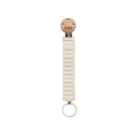 BIBS Pacifier clip - Knitted, Ivory