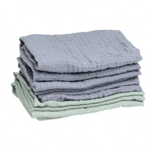 MININOR Organic cloth nappies, Grey/Willow