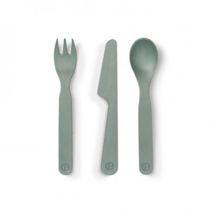 Elodie, 3-piece cutlery set, Pebble Green